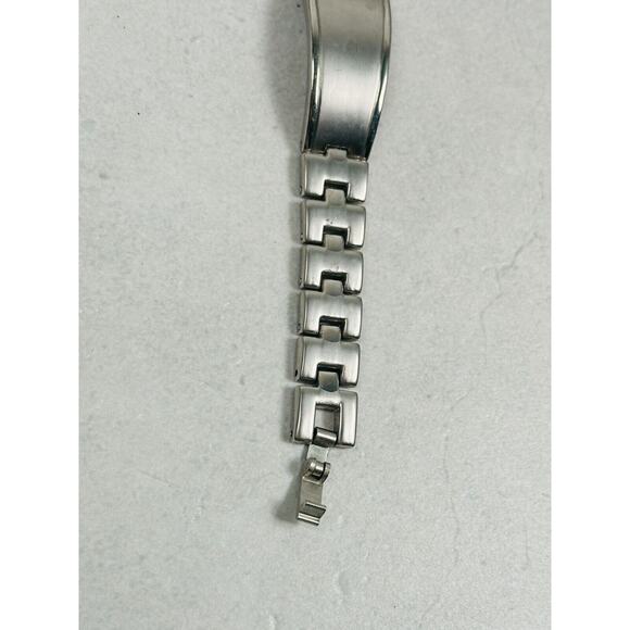 Pieue Nicol Watch Womens 26mm Rhinestone Bezel Silver Tone Unique New Battery - Picture 3 of 11